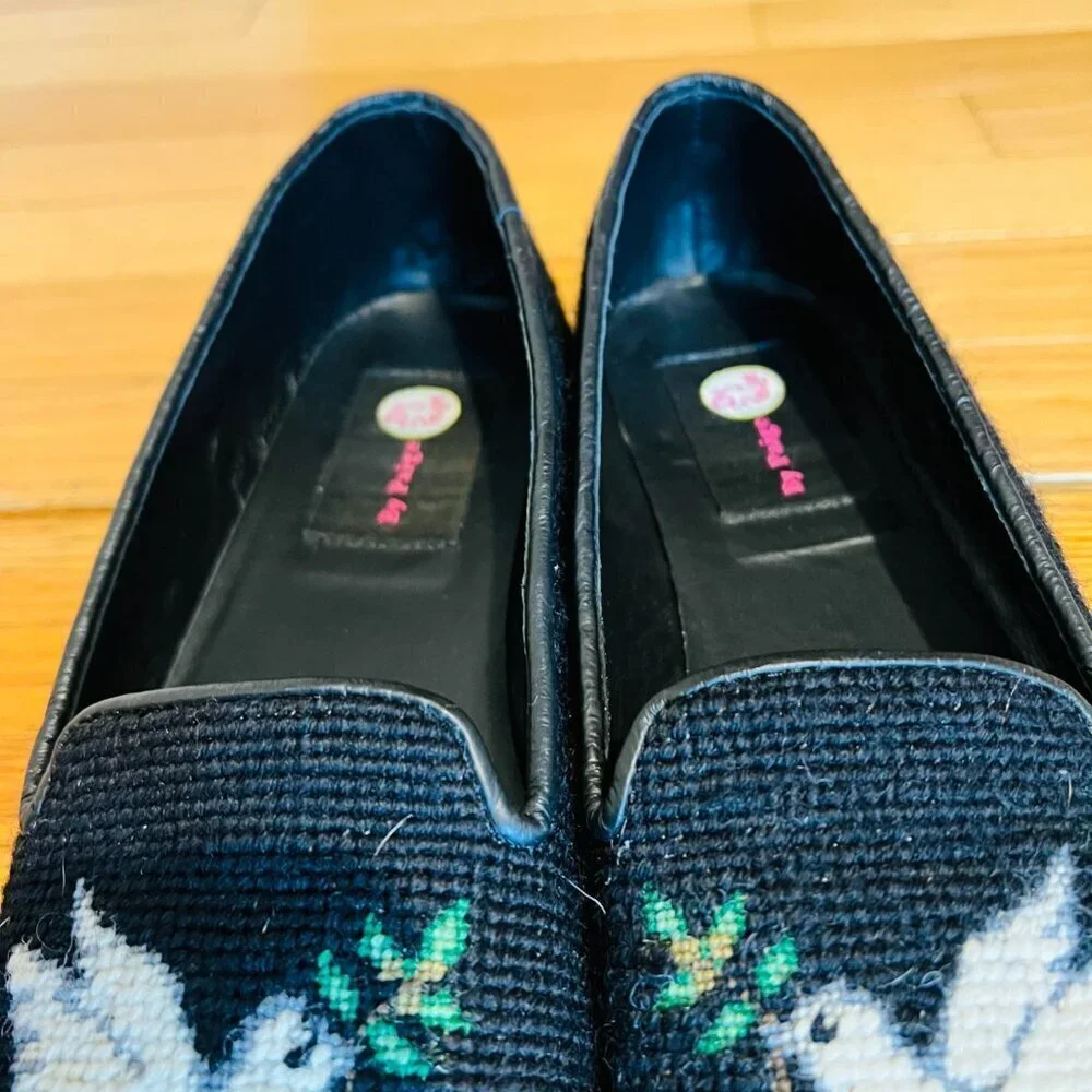 By Paige Anchor Needlepoint Loafers Size 10 - Picture 13 of 16